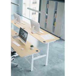 CONSET 501-88 DOBBELTSTEL - JUSTERBAR BREDDE / SORT - HVID - SLV