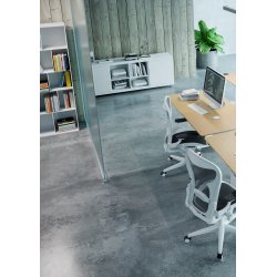 CONSET 501-88 DOBBELTSTEL - JUSTERBAR BREDDE / SORT - HVID - SLV