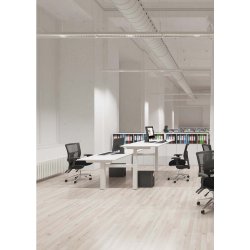 CONSET 501-88 DOBBELTSTEL - JUSTERBAR BREDDE / SORT - HVID - SLV