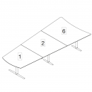L375 x D105/170 cm