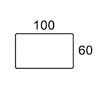100x60 - Rektangulr
