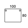 100x80 - Rektangulær