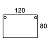 120x80 - Rektangulær