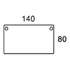 140x80 - Rektangulær