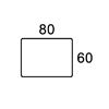 80x60 - Rektangulær