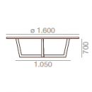 : 1600 mm 