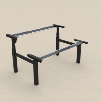 CONSET 501-88 DOBBELTSTEL - JUSTERBAR BREDDE / SORT - HVID - SLV