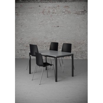 KANTINE/MDE/ELEVBORD MED REKTANGULR PLADE