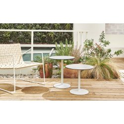 RUND SJLEFOD / UDENDRS LOUNGEBORD RUND / HPL &amp; STEN BORDPLADE