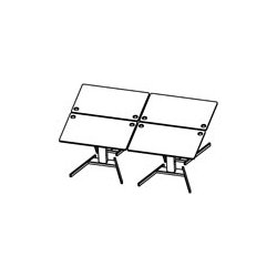 CONSET GRUPPEBORD ST - 4 STK BORDPLADE MED KABELHUL PR ST