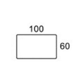 100/60cm REKTANGULR BORDPLADE