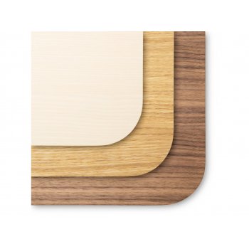 TRSORT LAMINAT MED BIRKEKRYDSFINR KERNE