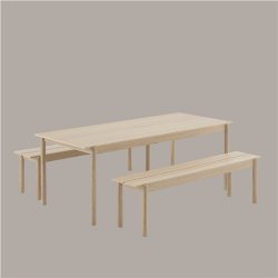 LINEAR WOOD BENCH