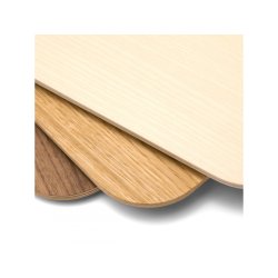 TRSORT LAMINAT MED BIRKEKRYDSFINR KERNE