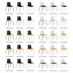 STOL UDEN POLSTER P SDE / UDEN ARMLN - STOL TIL FLERE FORML