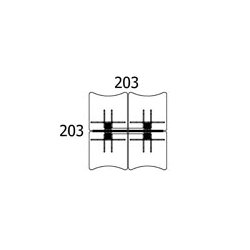 CONSET GRUPPEBORD ST - 4 STK BORDE MED CENTERBUE PR ST