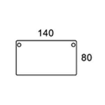 140/80CM REKTANGULR BORDPLADE