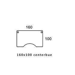 CONSET 501-49 H�VE S�NKEBORD - 2 s�jlet, inkl. bordplade
