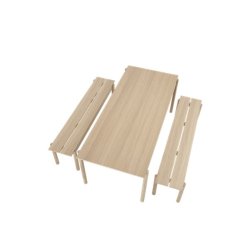 LINEAR WOOD BENCH