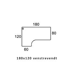 CONSET 501-25 HVE SNKEBORD MED 2 SJLER - INKL BORDPLADE 