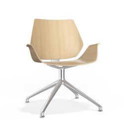 CENTURO STOL MED DREJELIG BASE - MED ELLER UDEN POLSTER