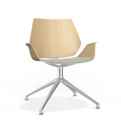 CENTURO STOL MED DREJELIG BASE - MED ELLER UDEN POLSTER