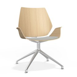 CENTURO STOL MED DREJELIG BASE - MED ELLER UDEN POLSTER