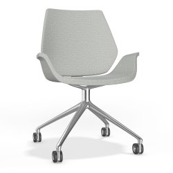 CENTURO STOL MED DREJELIG BASE &amp; HJUL - MED ELLER UDEN POLSTER