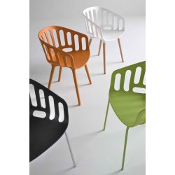 BASKET STOL MED METAL BEN