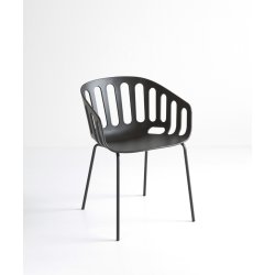 BASKET STOL MED METAL BEN