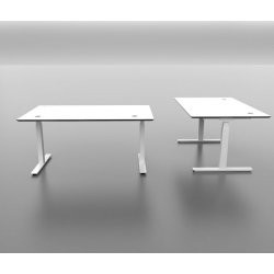 FLOW HVE SNKEBORD MED FIRKANTEDE BEN - 2 sjlet - inkl. bordplade