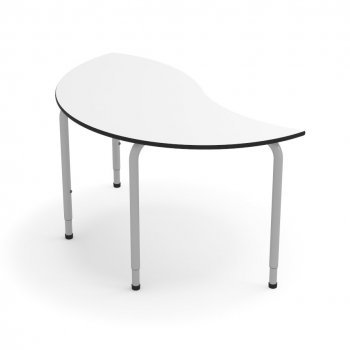 ELEVBORD MED KURVET KANT