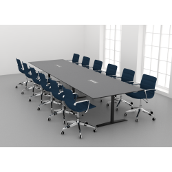 KONFERENCE BORD DYBDE  80 - 90 og 1100mm -  REKTANGULR - SJLEFOD/T-BEN