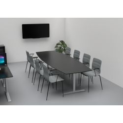 KONFERENCE BORD DYBDE  80 - 90 og 1100mm -  REKTANGULR - SJLEFOD/T-BEN