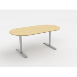 CUBE DESIGN KONFERENCE BORD H720mm -  OVAL ELLER RUND ENDE - SJLE/T-BEN