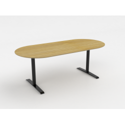 CUBE DESIGN KONFERENCE BORD H720mm -  OVAL ELLER RUND ENDE - SJLE/T-BEN