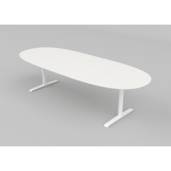 CUBE DESIGN KONFERENCE BORD H720mm -  OVAL ELLER RUND ENDE - SJLE/T-BEN