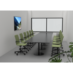 KONFERENCE BORD DYBDE  80 - 90 og 1100mm -  REKTANGULR - SJLEFOD/T-BEN