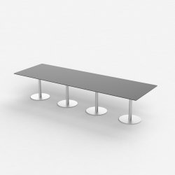 KONFERENCE BORD DYBDE  80 - 90 og 1100mm -  REKTANGULR - SJLEFOD/T-BEN