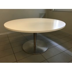 INOX ROUND XXL STEL H:73/FOD :80 - Max. bordplade : 180 / 170x170 cm