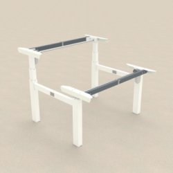 CONSET 501-88 DOBBELTSTEL - JUSTERBAR BREDDE / SORT - HVID - SLV