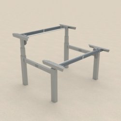 CONSET 501-88 DOBBELTSTEL - JUSTERBAR BREDDE / SORT - HVID - SLV