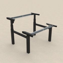 CONSET 501-88 DOBBELTSTEL - JUSTERBAR BREDDE / SORT - HVID - SLV