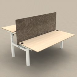 CONSET 501-88 DOBBELTSTEL - JUSTERBAR BREDDE / SORT - HVID - SLV