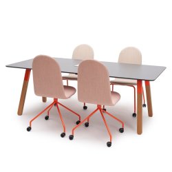 KIMONO ELEV OG KONFERENCESTOL / 4 ben eller krydsfod