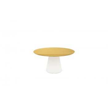 RUNDT BORD MED 1 SJLE / TR FINISH - EG BORDPLADE - Bordplade strrelse :140 - :210 cm