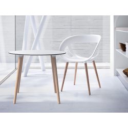 STEFANO RUNDT BORD H75 - Bordplade strrelse :80 - :140 cm