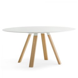 ARKI TABLE SMALL WOOD - Bordplade strrelse :139 - :159 cm / 139x139 cm