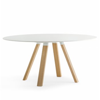ARKI TABLE SMALL WOOD - Bordplade strrelse :139 - :159 cm / 139x139 cm