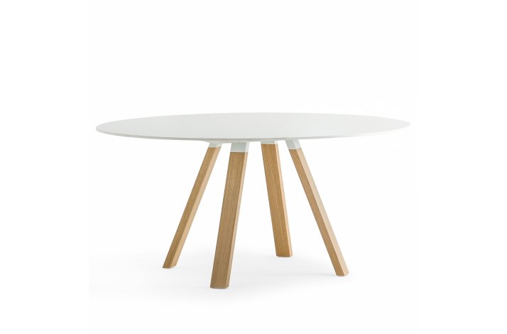 ARKI TABLE SMALL WOOD - Bordplade strrelse :139 - :159 cm / 139x139 cm